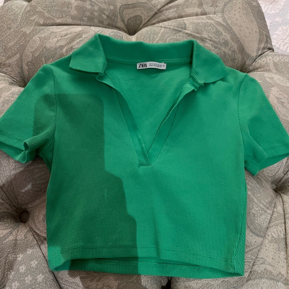 Zara Vibrant Green Polo